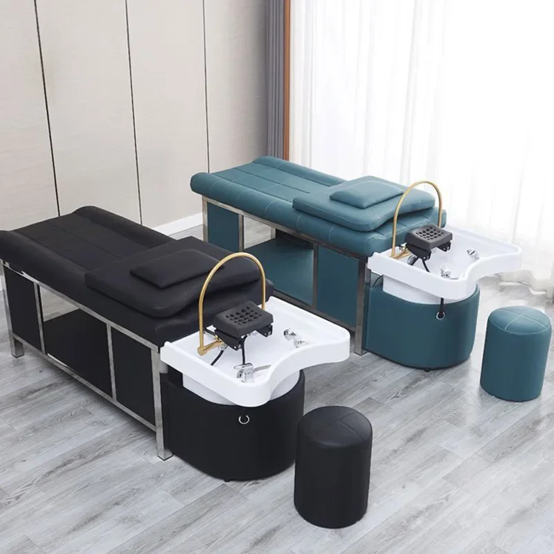 

Hair Washing Thai Spa Bed Therapy Comfort Lounge Water Circulation Shampoo Chair Salon Silla Peluqueria Salon Furniture