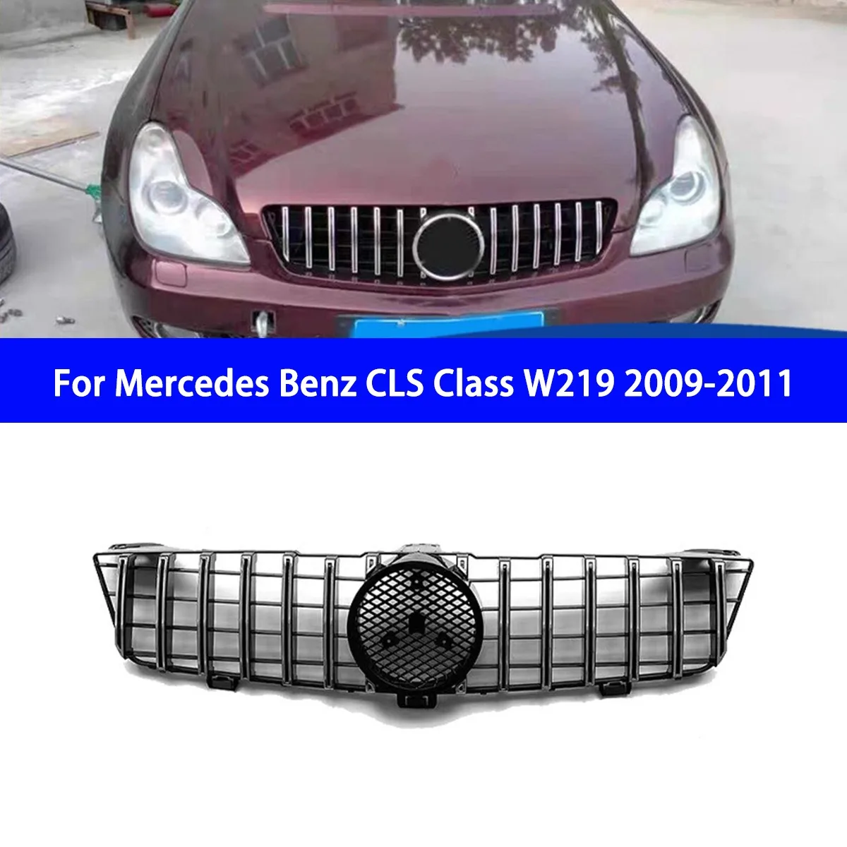 

Suitable for Replacing The Original Grille of The Mercedes Benz CLS Class W219 2009-2011 Modified GT Model