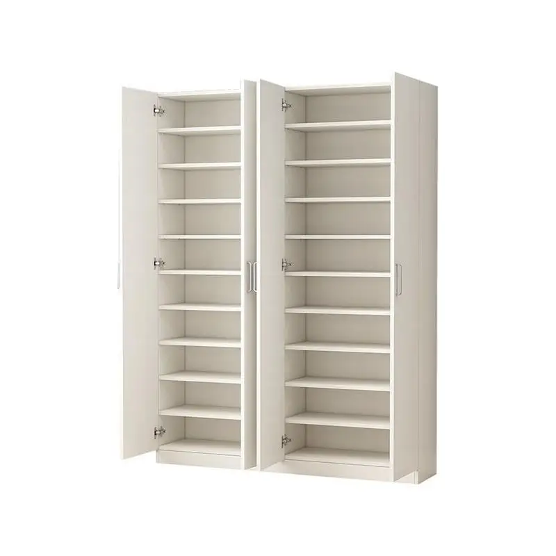 

Balcony shoe cabinet Modern simple household door Large capacity wooden shoe cabinet