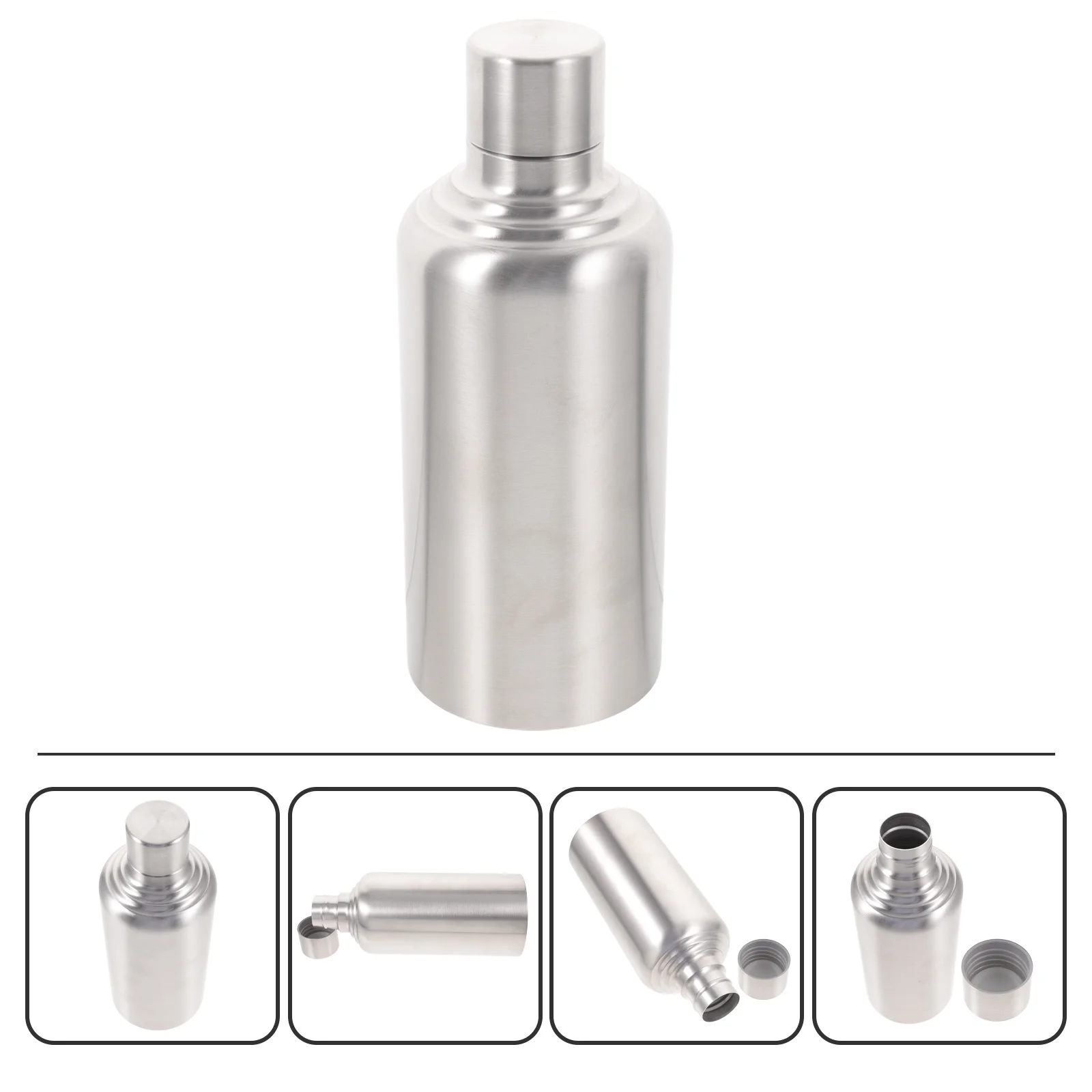 1Pcs Stainless Steel Portable Wine Pot Leakproof Sealing Outdoor Flask Lightweight Wine Storage Bottle Compact Travel