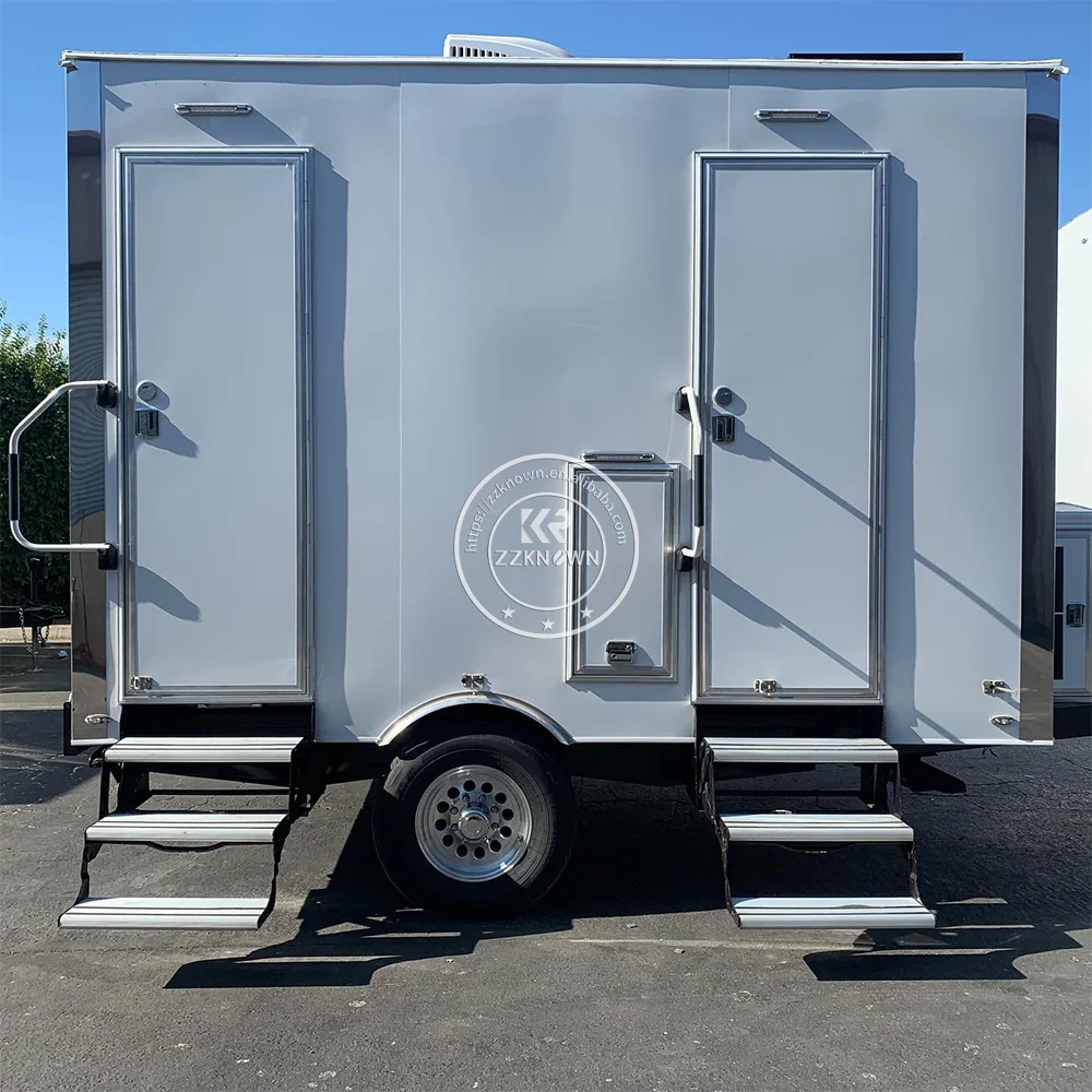 Luxury Portable Bathroom Restroom Trailer Mobile Toilet Trailer Restroom Portable Washroom Toilet With Shower Container Room