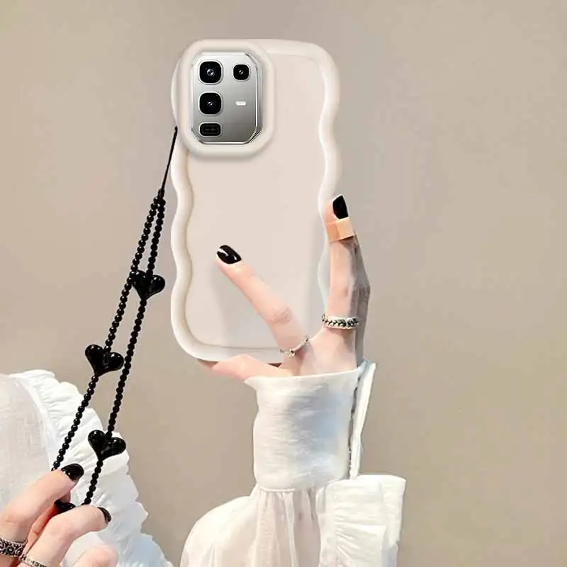 Note 50 Wellenförmige Silikon-Handyhülle für Infinix Note 40Pro 40S 50Pro 50S 40 Hot 60 60i 50 50i 40 Cover