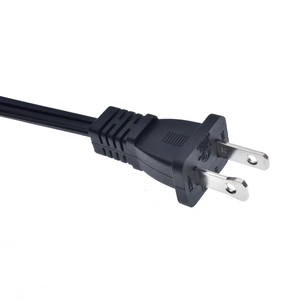 US AC Power Extension Cable Cord 2-Prong Polarized Male to Female Extension Cord for NEMA 1-15P to NEMA 1-15R 16AWG 0.5m image 5