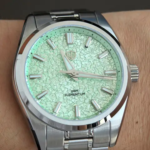 Watchdives WD0003C 38mm Men Watch VH31 Sweep Seconds Quartz Movement Sapphire ice Crack Dial Luminous 10Bar Waterproof Watches