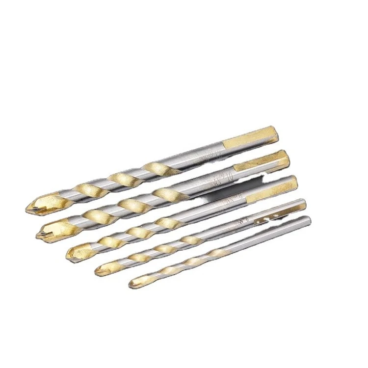 Power Tools Accessories 5-12mm Triangle Tip Glass Multipurpose Carbide Drill Bit Set for Concrete Ceramic Brick Masonry