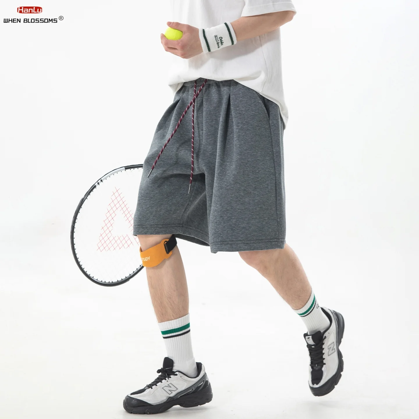 Men's 2026 Color Block Drawstring Shorts Pleated Vintage Jogger Style Breathable Loose Fit 5-Inch Summer Casual Pants
