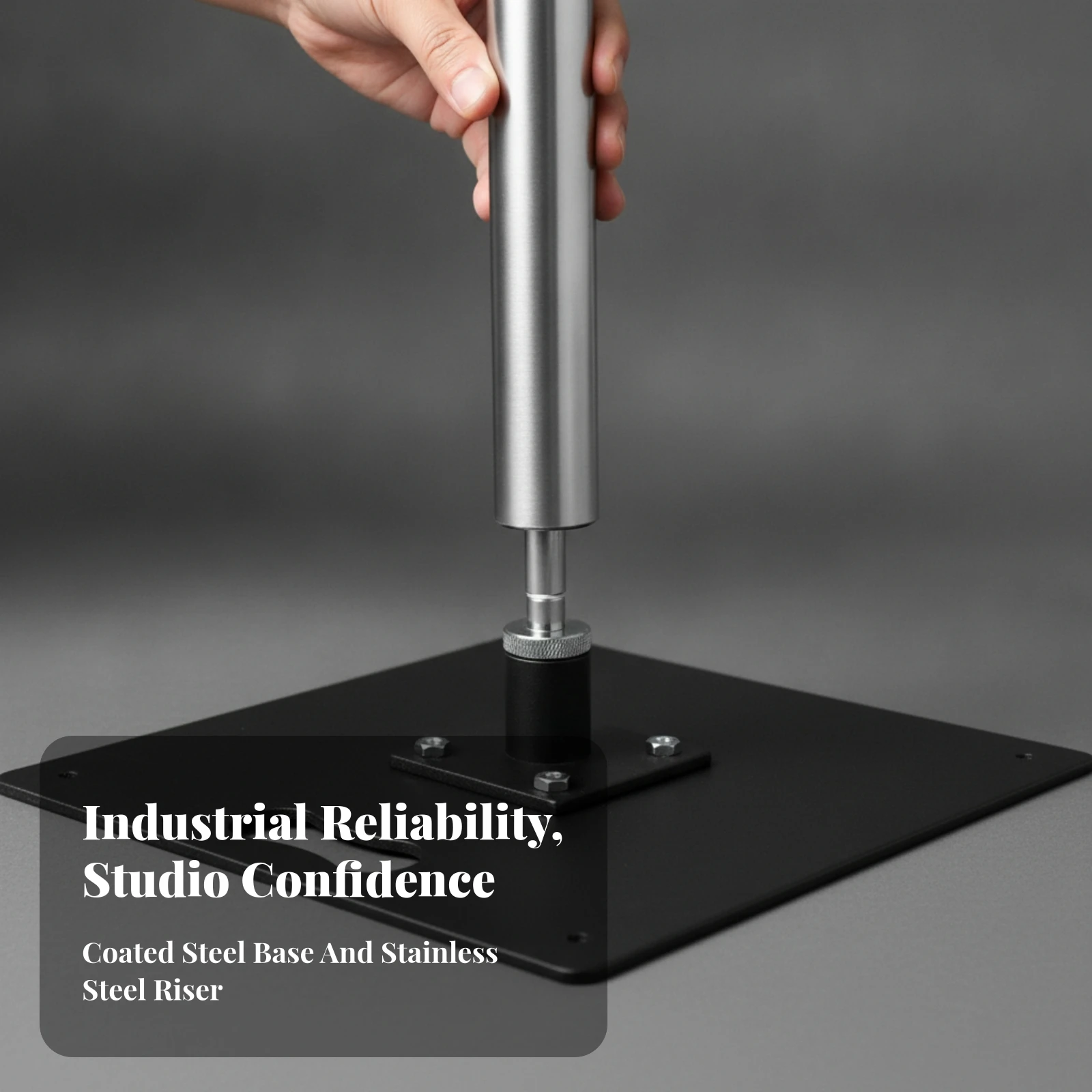 Flagpole Base with Mounting Post Heavy-Duty Square Banner Pole Base Flag Holder Stand Rigid Hardware Versatile for Advertisers