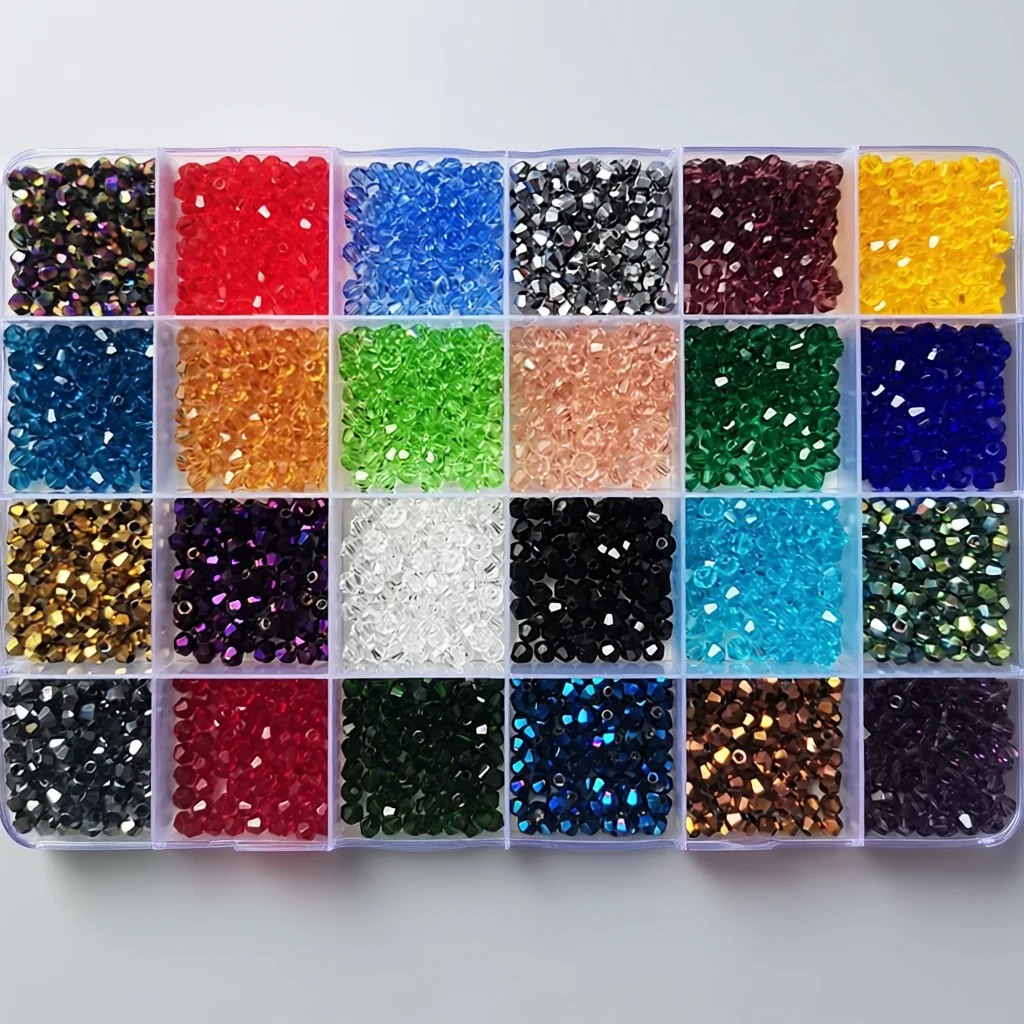 Perles à facettes — 4 mm