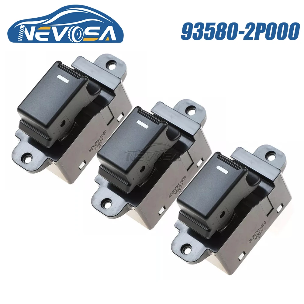 NEVOSA 93580-2P000 Passenger Window Lifter Control Switch Rear Button For Kia Sorento 2009 2010 2011 2012 2013 2014 935802P000