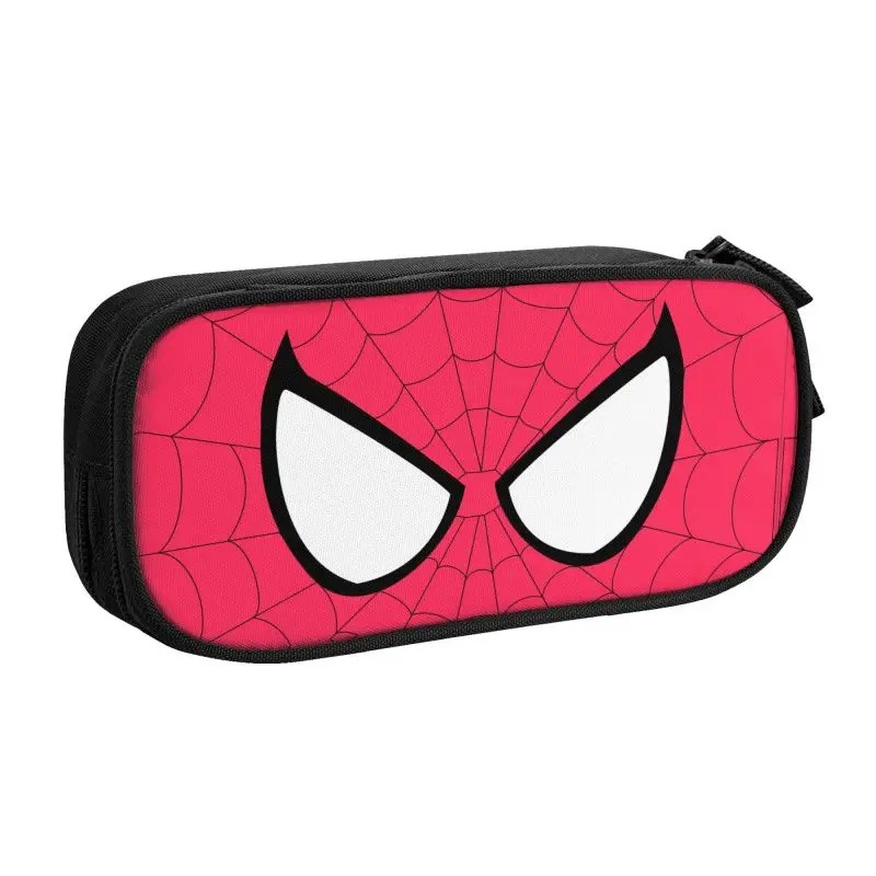 Imagem -02 - Grande Capacidade Spider Man Lápis Case Spider Man Lápis Pouch Escola Estudante Menino Menina Kawaii Olho Personalizado