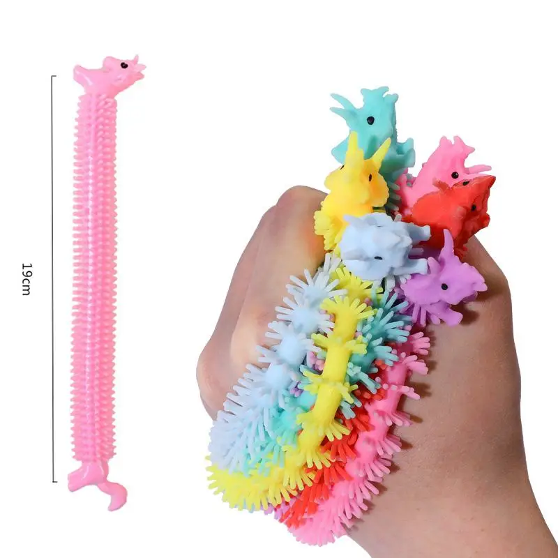 Fun Elastic Toys Squeeze Party Favor Gift Stress Relief Unicorn Dinosaur Birthday Party Kid Gift Prize Children Pinata Giveaways