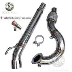 2.5 inch downpipe for VW MK7 ea211 engine a3 golf 1.4t