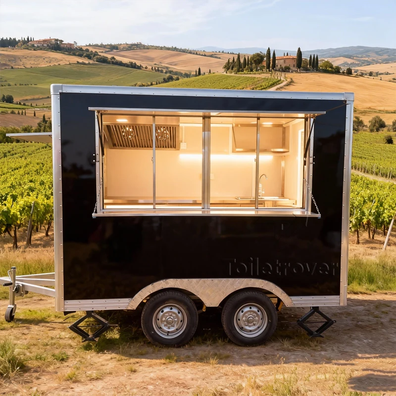 

Новый американский стандартный квадратный прицеп для еды, уличный грузовик для мороженого, грузовик для фаст-фуда, мобильные грузовики для еды с полной кухней