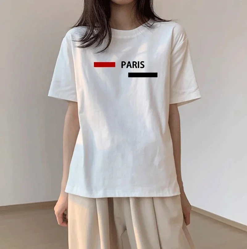 New Women's Cotton Loose T-shirt Short Sleeve Casual Fashion Hot Sales Summer Comfortable Daily Outdoors Jogging Quality Simple