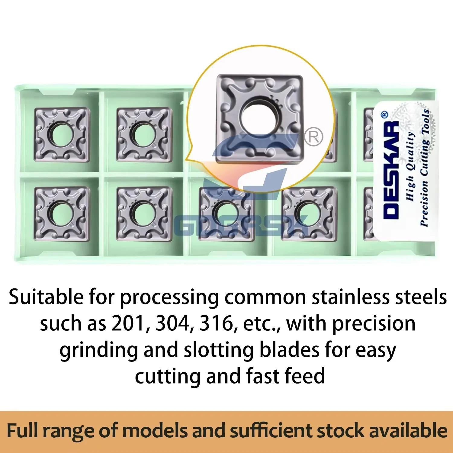 DESKAR Original Numerical Control Lathe SNMG120408/12-MA/CV/LM/MM LF6018S Outer Circle Cutting Blades Processing Stainless Steel