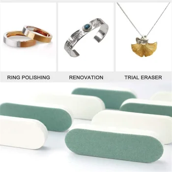 10 sztuk 9x2x0.8cm srebrne złoto biżuteria pasek do polerowania narzędzia do czyszczenia srebrny lakier do pielęgnacji paznokci wytrzyj Bub Cleaner Art szlifowanie Manicure