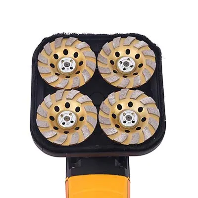 Hand-held Four Head  Floor Grinder Wall Grinding Machine Polishing and Sanding New Design