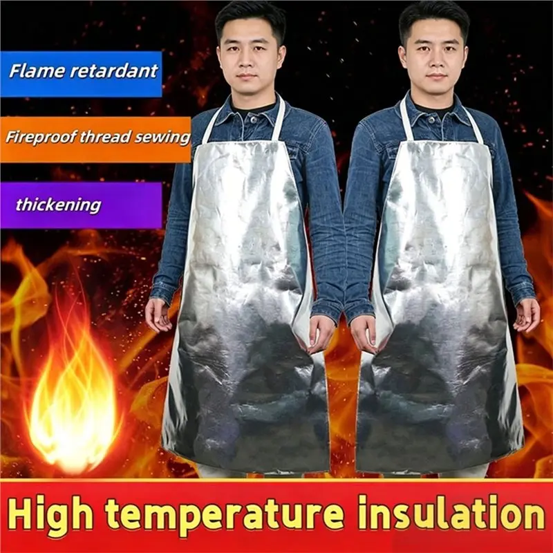 Heat Resistant For BBQ Crafting Aluminum Foil Apron For High Temp Cooking Welding Manufacturing Temperature