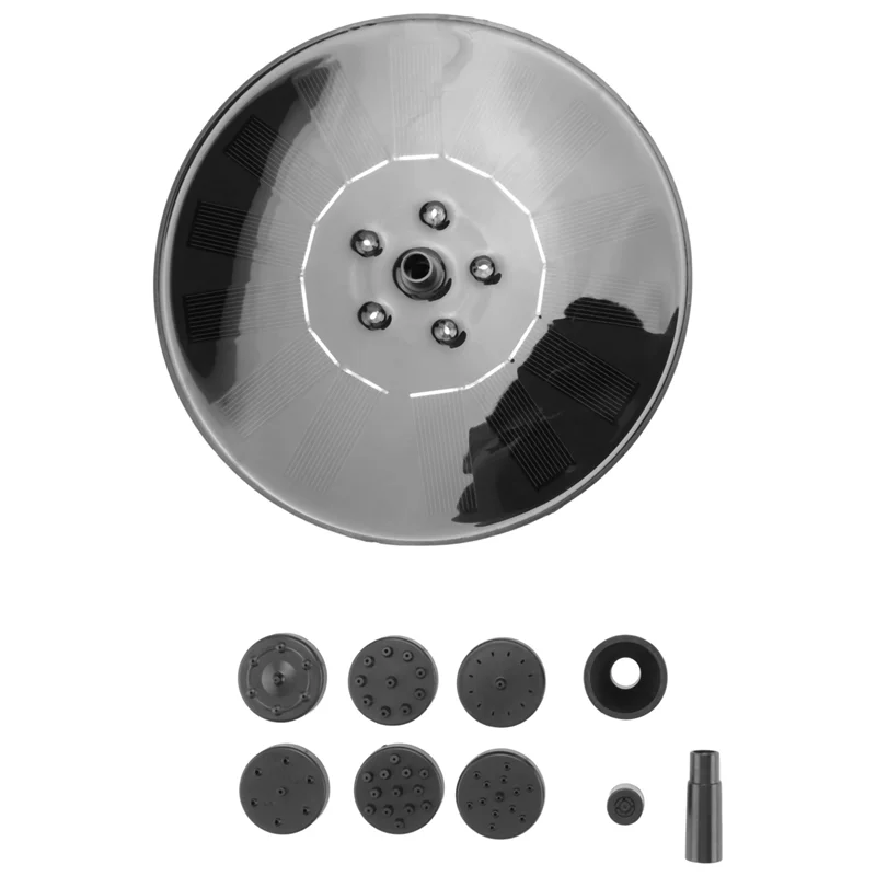 

-WSFS Солнечный фонтан 3 Вт Фонтаны для ванны для птиц на солнечной энергии с цветком, уличный солнечный фонтан с функцией воды