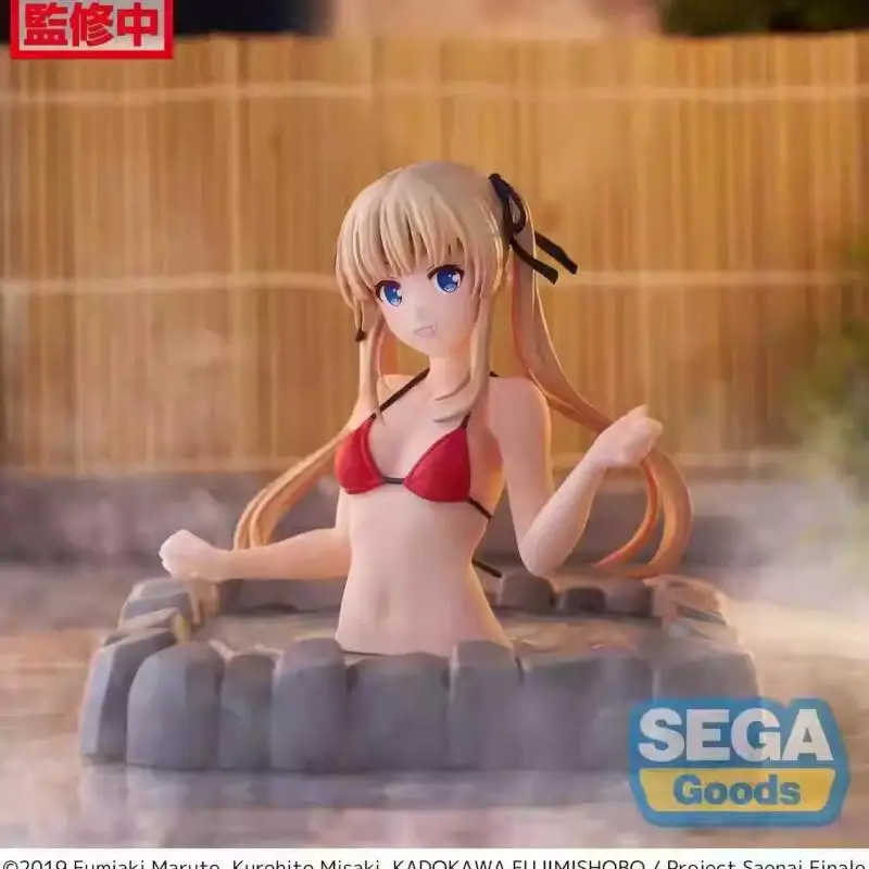 14 cm autentico SEGA Saekano: come sollevare una fidanzata noiosa Termae Fine Yumeyu Eriri Spencer Sawamura metà corpo modello giocattoli regalo