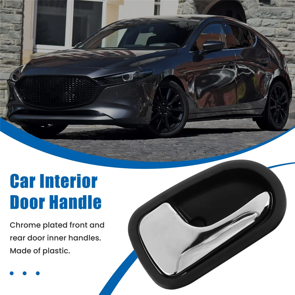 Pegangan pintu Interior depan belakang mobil, untuk 323 1995 1996 1997 1998 1999 2000 2001 2002 kiri