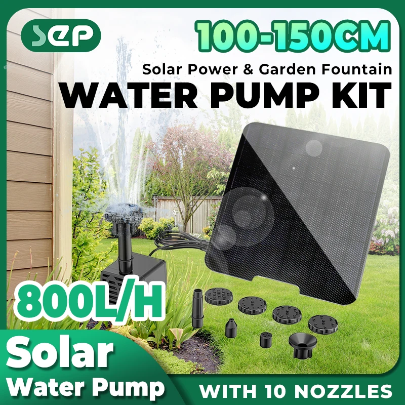 Solar Fountain Bird Bath Pond Patio Powered Fountain Garden Decoration Floating Garden Waterfall Fountain Pump 15w Solar Panels