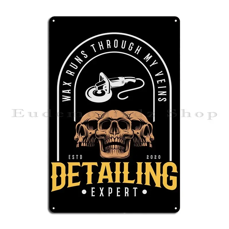 Car Detailer Auto Detailing New Feeling Cleaning Expert Metal Sign Garage Club Garage Custom Cave Designs Tin Sign Poster