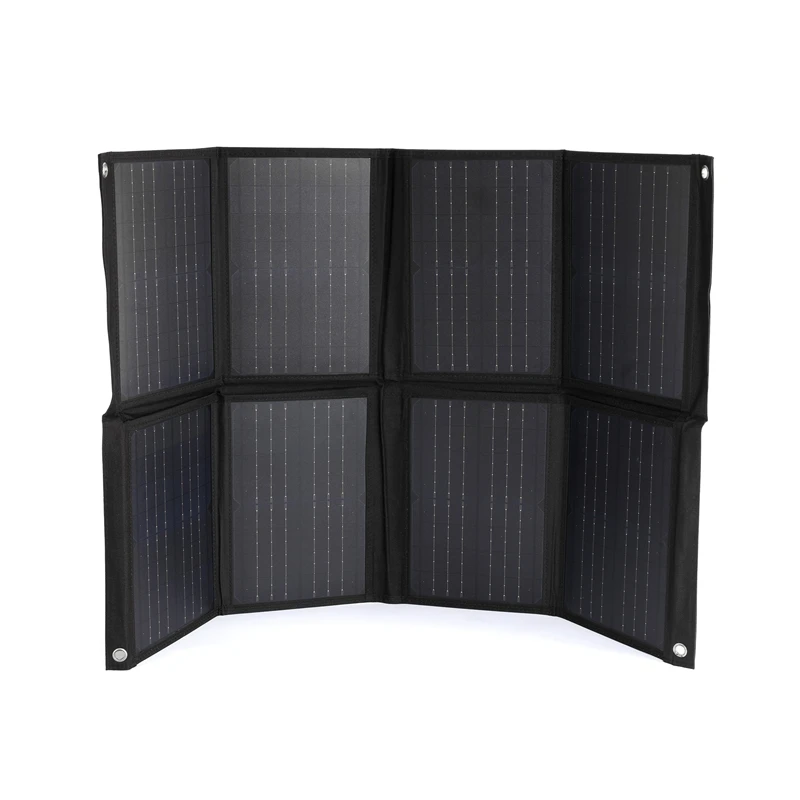 Imagem -06 - Carregador de Painel Solar para 12v Bateria Dobrável Placa Solar Dupla Usb Mais dc Carga Segura Celular Carregador de Telefone Solar para Casa Acampamento 120w