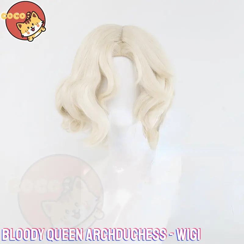 CoCos Game Identity V Archduchess Bloody Queen Cosplay Wig Game Cos Identity V Wig Mary Archduchess Cosplay Gold Hairpiece