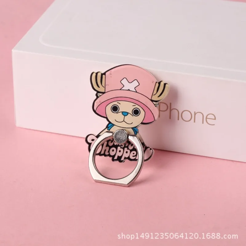 Cute One Piece Mobile Phone Stand Holder Finger Ring Chopper Luffy Phone Ring Buckle Bracket for IPhone Huawei Xiaomi All Phone view 6