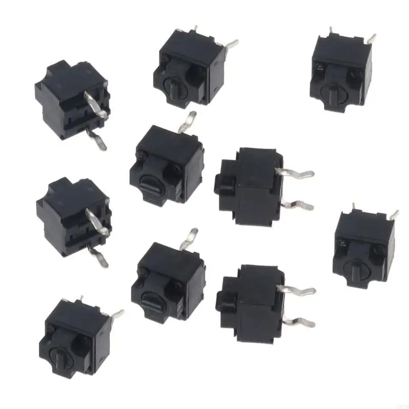 G6DD 10Pcs Original Mouse Spuare MicroSwitch Button IE4.0 Black Spots