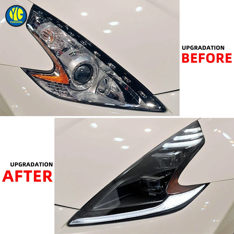 

High Quality Nissan 370z Auto Parts Headlights 2009-2021 Auto Parts Headlights Upgrade Headlights Nissan