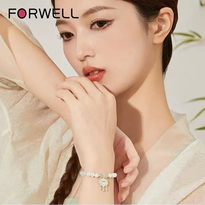 Peace Knot Bracelet with Cat's Eye and Freshwater Pearls Exquisite Elegant Young Girls Fashion Jewelry Best Selling Holiday Gift