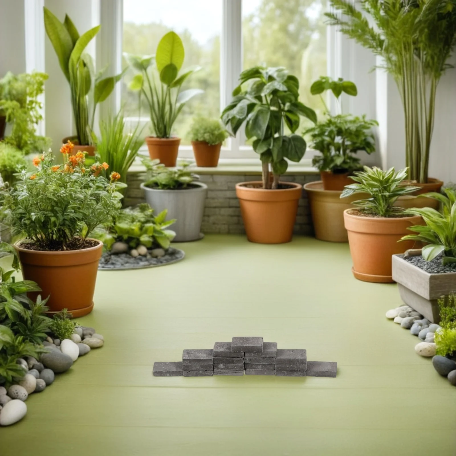 

100pcs Miniature Simulation For Sand Table Architecture Diy Building Blocks Mini Bricks Kids Landscaping Ornament Micro