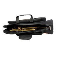Trumpet Gig Bag Carry Handle with Strap Pocket Zipper Beginners Gift Water Resistant Backpack for Travel Stage Performance