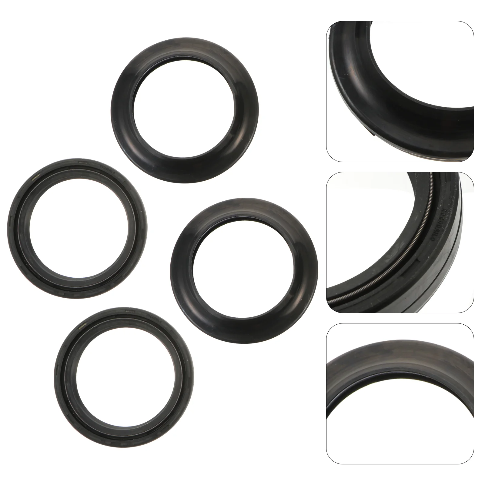 

4 Pcs Dust Cover Front Fork Oil Seal Kit Accesorios Para Motocicletas Motorcycle Accessories Motorbike Rubber Little Wasp