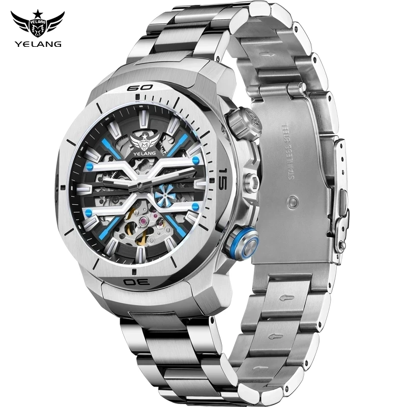 YELANG Automatic Mechanical Mens Watch H3 T100 Self Luminous Japan 8N40 TOP Movement Sapphire Crystal WR100m Swim Diver V1034