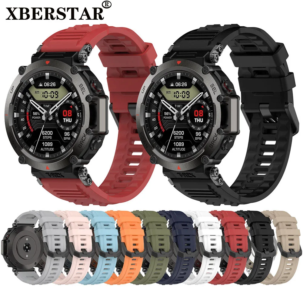 

For Amazfit T-Rex Ultra Strap Replacement Watch Strap Silicone Strap For Amazfit T Rex Strap