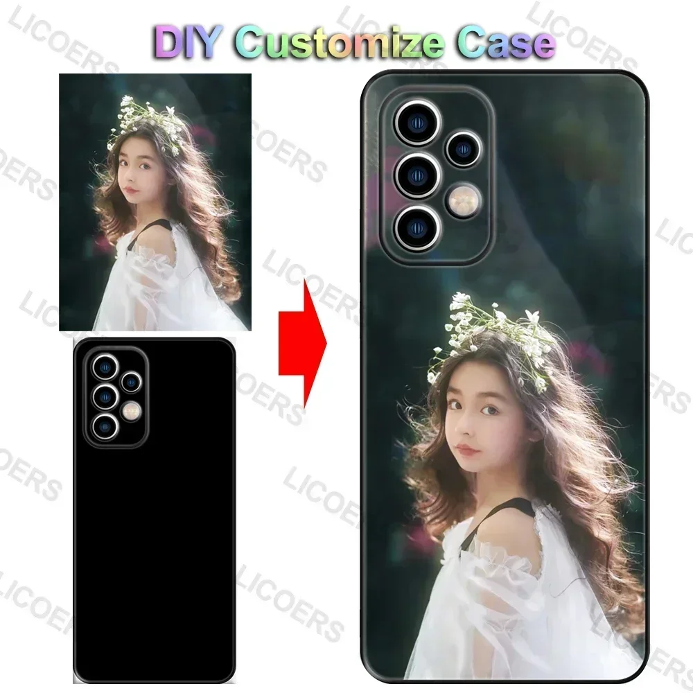 Benutzerdefinierte Hülle für Samsung Galaxy S25 Ultra S25 Plus A56 A16 Cover DIY Familie Paar Foto Bild Handyhülle für iPhone Google