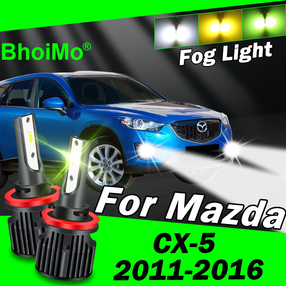 

BhoiMo Front Fog Light Lamp For Mazda CX-5 CX5 Led Bulb 2011 2012 2013 2014 2015 2016