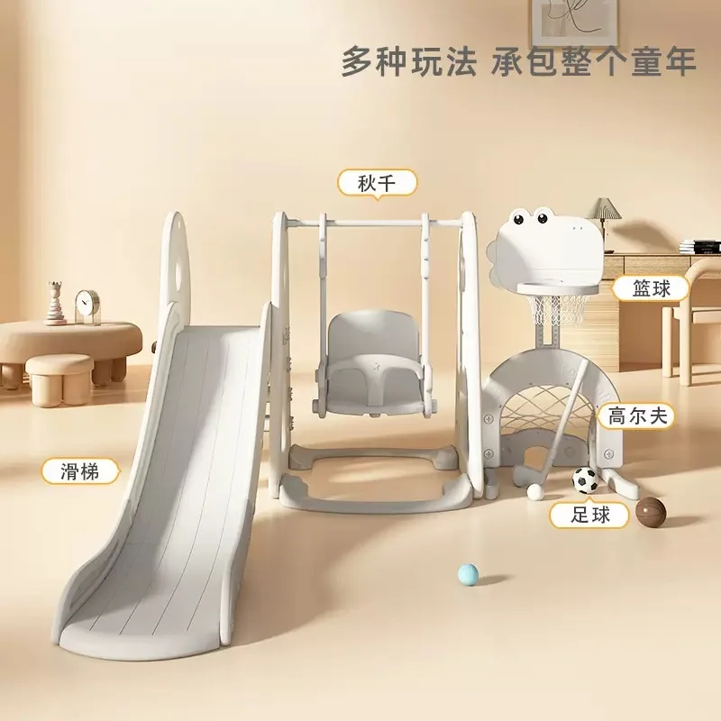 Babypods Kids Extended Large Slide | Household Baby Slide Swing Combo | Indoor Playground Toy