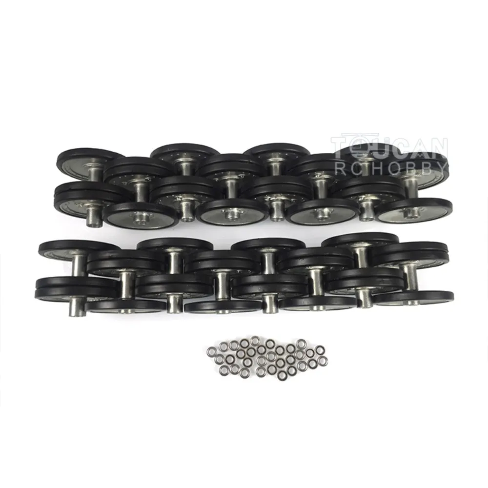 米国販売 ヘンロン 1/16 ドイツ軍 タイガーI 3818 パンサー 3819 RC戦車 メタルロードホイール（リム付き）