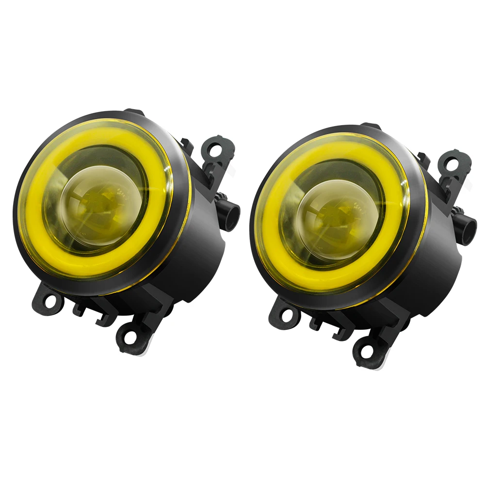 2 X 30W Car LED COB Angel Eye Fog Light Assembly For Suzuki Jimny FJ 1998-2014 H11 Front Bumper Fog Daytime Running Lamp DRL 12V