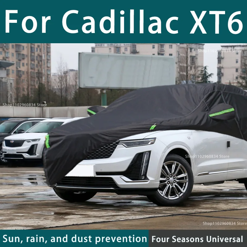 

Full car cover dust-proof outdoor indoor UV protection sun protection and scratch resistance For Cadillac XT6 Car umbrella