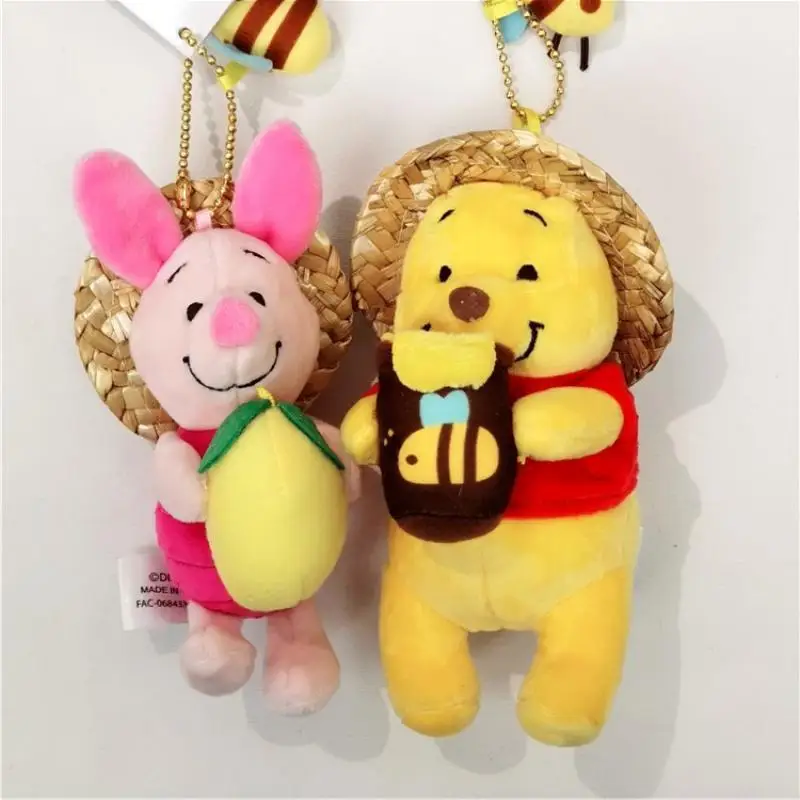 Disney Pooh Bär Cartoon Plüschtiere Schlüsselanhänger Rucksack Schlüsselanhänger Zubehör Jungen und Mädchen Geburtstagsgeschenke Kreative Peripheriegeräte