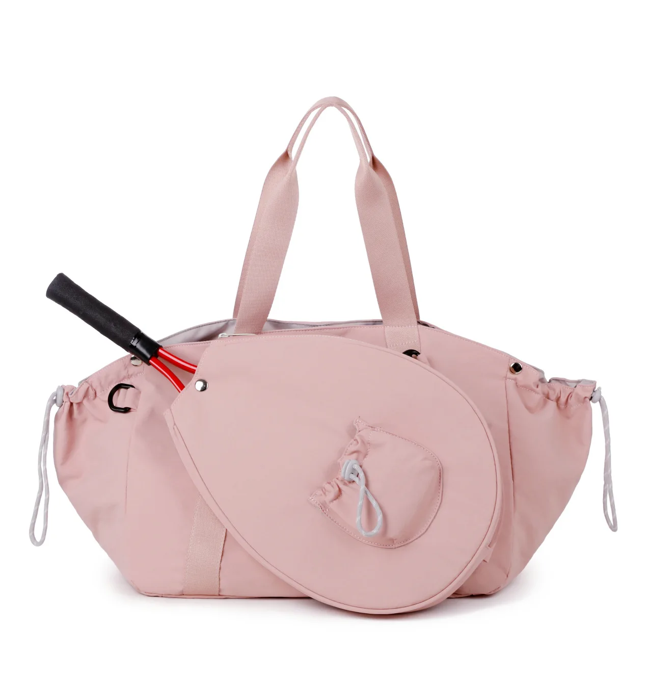 Women Tennis Racket Bag 2 in 1 Detachable Pickleball Bag Badminton Handbag Waterproof Large Capacity Single Shoulder Travel Bags