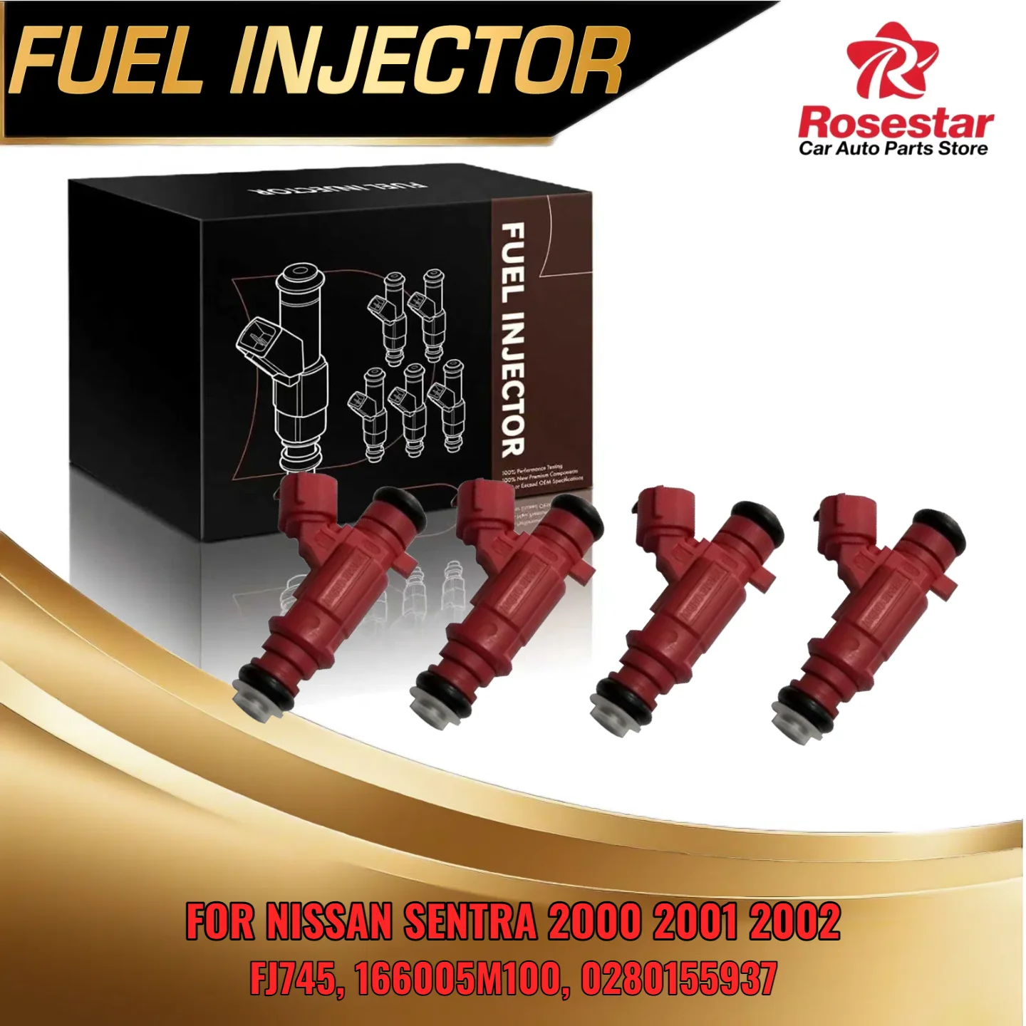 

Для Nissan Sentra 2000 2001 2002 18L GXE XE комплект форсунок двигателя 166005M100 FJ745