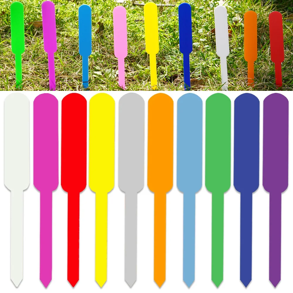 

Gardening Plant Tags Waterproof Plastic Labels Nursery Markers Flower Pots Vegetables Seedling Sign Mark DIY Garden Decor Tools