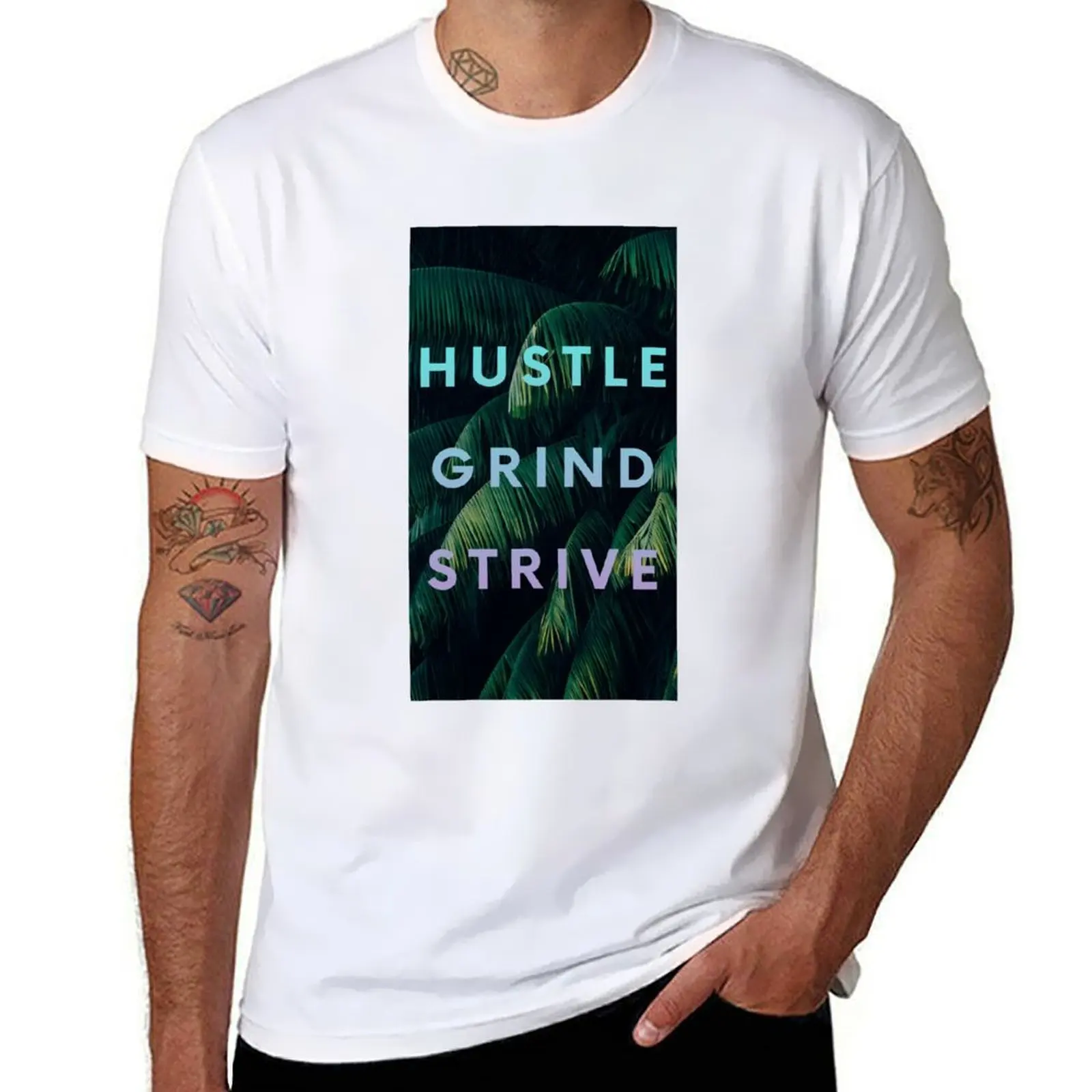 

Hustle Grind Strive Motivation T-Shirt g man t shirts for men t shirt man luxury T-Shirt