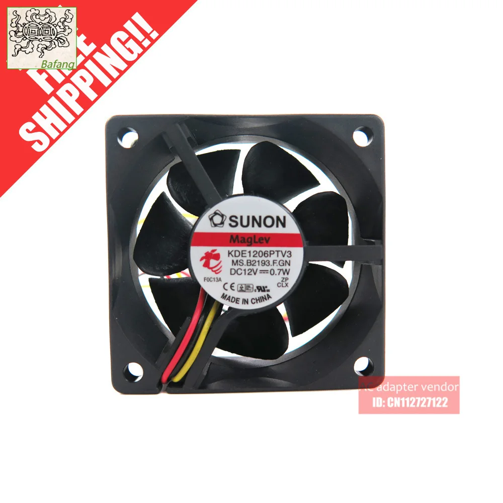 

Охлаждающий вентилятор Jinlingge для SUNON Maglev 6 см 6025, бесшумный KDE1206PTV3